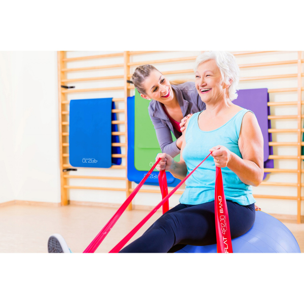 Лента-эспандер для спорта и реабилитации 4FIZJO Flat Band 200 х 15 cм 1-2 кг 4FJ0003