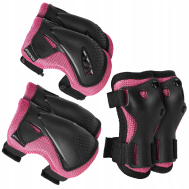 Комплект защитный SportVida 3 в 1 SV-KY0006-L Size L Black/Pink
