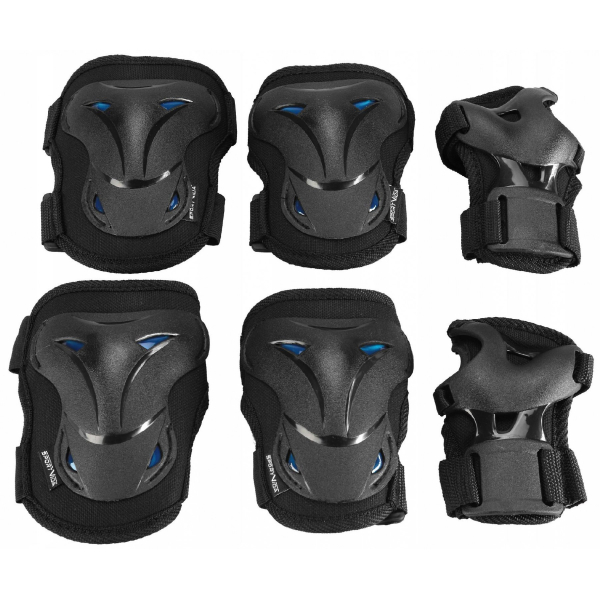 Комплект защитный SportVida 3 в 1 SV-KY0003-L Size L Black/Blue