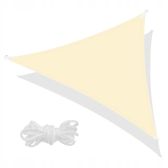 Тент-парус теневой для дома, сада и туризма Springos 3 x 3 x 3 м SN1016 Light Yellow