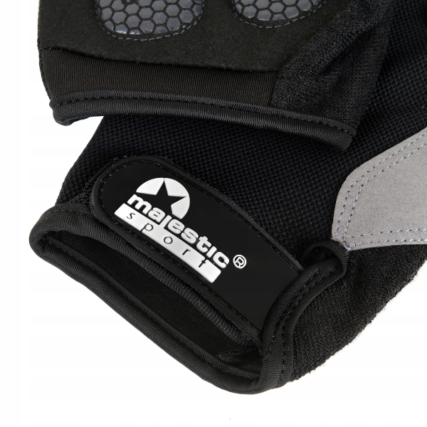 Велорукавички Majestic Sport без пальців M-CG-BG-XL (XL) Black/Grey