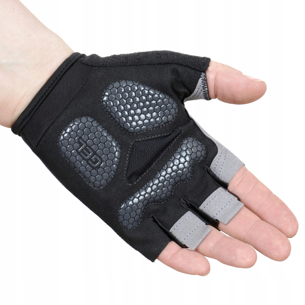 Велорукавички Majestic Sport без пальців M-CG-BG-XL (XL) Black/Grey