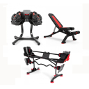 Набір Bowflex SelectTech (гантелі 1090i зі стійкою, штанга 2080 зі стійкою, лавка 5.1S)