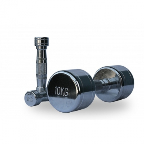 Гантельний ряд Generation Fitness D-04 1-10 кг хром зі стійкою Fitnessport DR-18 — мініатюра 9