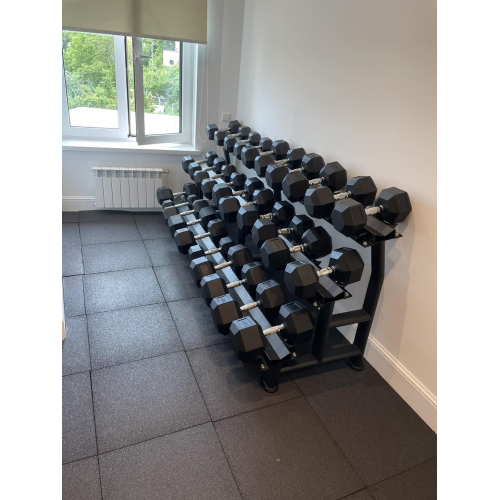 Стійка гантельна 3-х ярусна Generation Fitness FF71D1E (на 15 пар) — фото 3