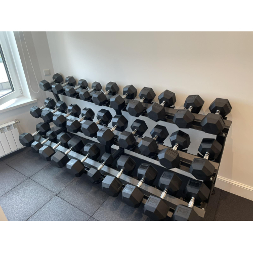 Стійка гантельна 3-х ярусна Generation Fitness FF71D1E (на 15 пар) — фото 4
