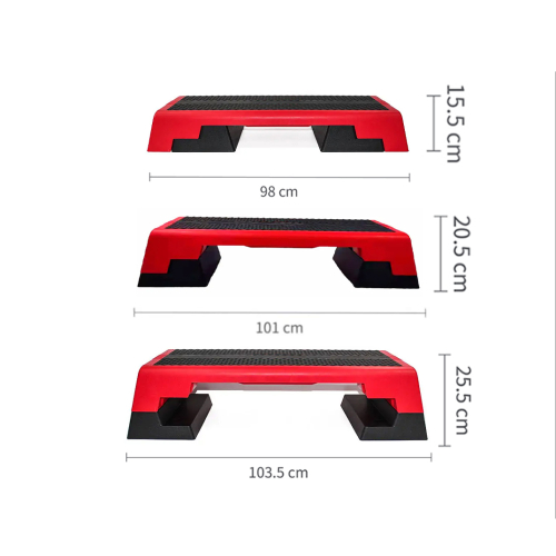 Степ-платформа Generation Fitness Black-Red 3-ступінчаста — мініатюра 5