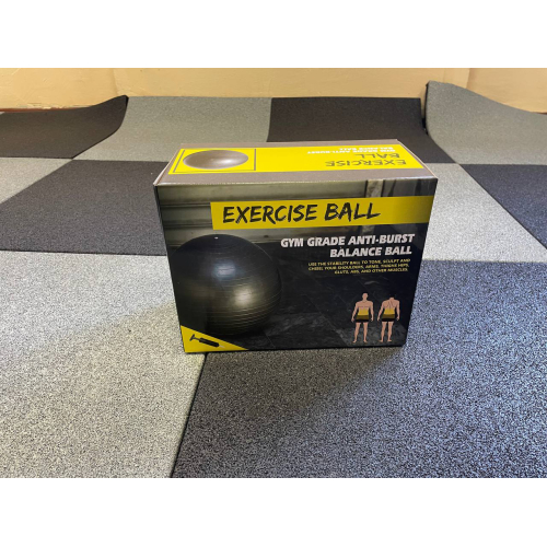 М'яч для фітнесу Generation Fitness Anti-Burst FF-65 см Black з насосом — фото 5
