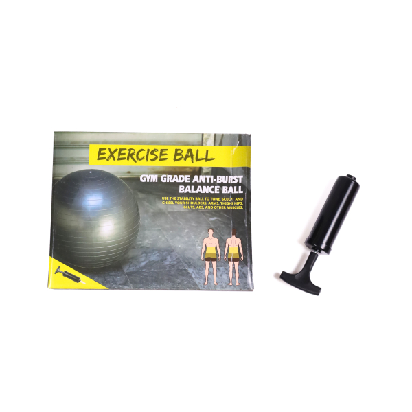 М'яч для фітнесу Generation Fitness Anti-Burst FF-65 см Silver з насосом