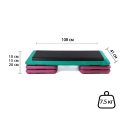 Степ-платформа Generation Fitness FF22H1B (зелено-червона)