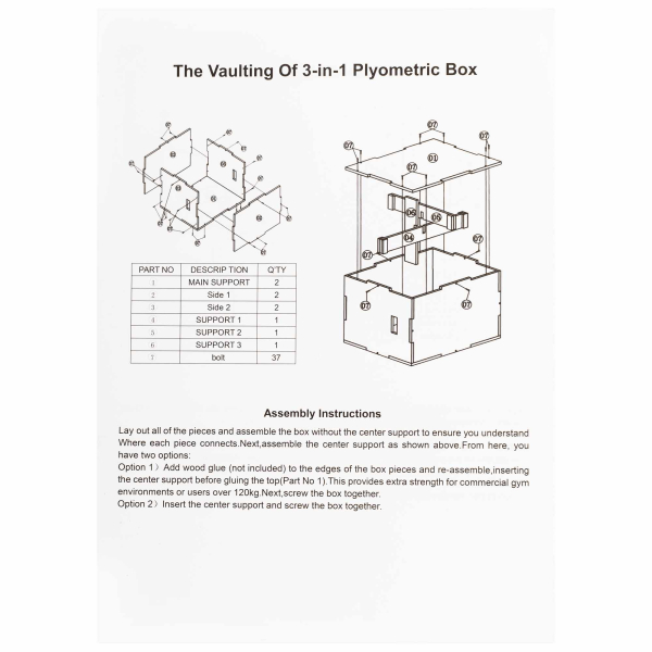 Пліометричний бокс (тумба для кросфіту) Generation Fitness FF32G4A 50/61/76см (чорний)