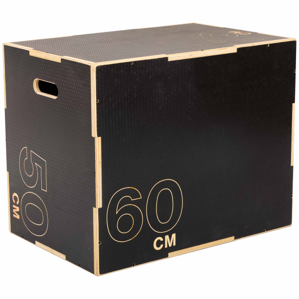 Пліометричний бокс (тумба для кросфіту) Generation Fitness FF32G4A 50/61/76см (чорний)