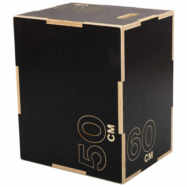 Пліометричний бокс (тумба для кросфіту) Generation Fitness FF32G4B 40/50/60см (чорний)