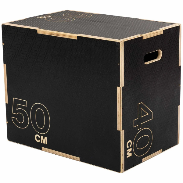 Пліометричний бокс (тумба для кросфіту) Generation Fitness FF32G4B 40/50/60см (чорний)