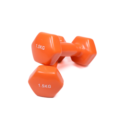 Гантель для фітнесу з вініловим покриттям Generation Fitness FF51D3A-1.5kg (помаранчевий) — фото 5