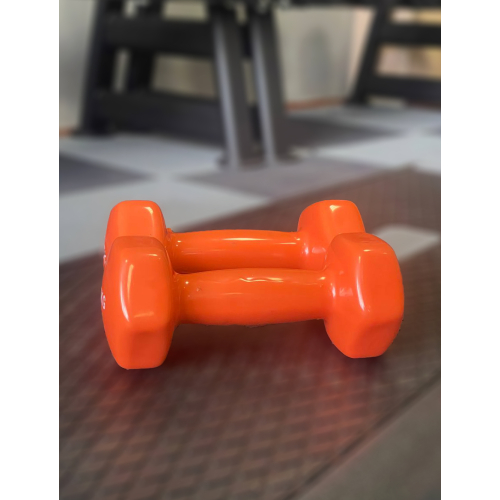 Гантель для фітнесу з вініловим покриттям Generation Fitness FF51D3A-1.5kg (помаранчевий) — мініатюра 9