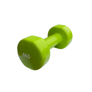 Гантель для фітнесу з вініловим покриттям Generation Fintess FF51D3B-4kg (зелена)