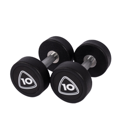 Гантельний ряд 1-10 кг Generation Fitness з поліуретановим покриттям (10 пар) — фото 3