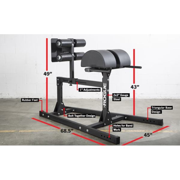 Гіперекстензія Rogue GH-1 Glute Ham Developer (GHD)