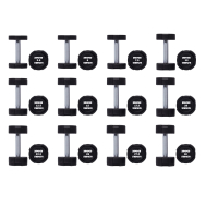 Гантельний ряд 2.5-30 кг Hammer Strength TPU (12 пар) 390 кг