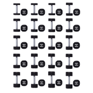 Гантельний ряд 2.5-50 кг Hammer Strength TPU (20 пар) 1050 кг