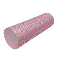 Роллер для занять йогою та пілатесом Ecofit MDF055 45*15 см рожево-сірий
