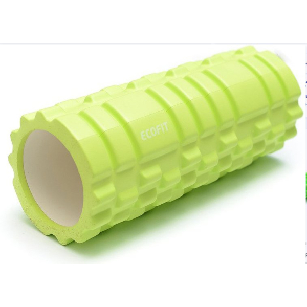 Роллер для занять йогою та пілатесом 33*14см салатовий Ecofit MDF001