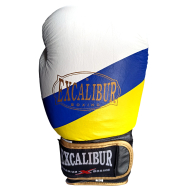 Боксерські рукавички Excalibur Ukraine Flag 8070-03 10 унцій чорний/жовтий/синій