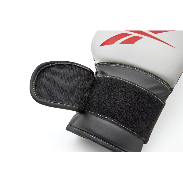 Рукавички боксерські Reebok RSCB-12010WH-12 12 унцій білий/чорний/червоний