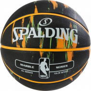 Мяч баскетбольный Spalding NBA Marble Outdoor Black/Orange/Green Size 7