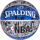 Мяч баскетбольный Spalding NBA Graffiti Outdoor Grey/Blue Size 7