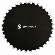 Прыжковое полотно (мат) для батута Springos 12FT 366 см (72 пружини) Black