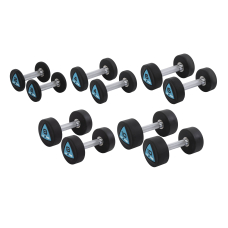 Гантельний ряд 2-10 кг LiveUp з поліуретановим покриттям (5 пар)