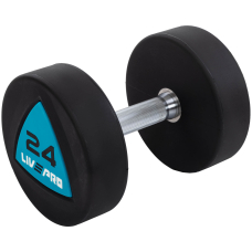 Гантелі з поліуретановим покриттям 24 кг LiveUp 2 шт