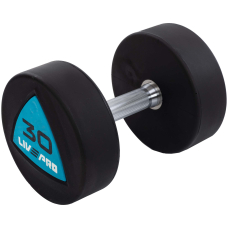 Гантелі з поліуретановим покриттям 30 кг LiveUp 2 шт