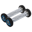 Гантелі з поліуретановим покриттям 1 кг LiveUp 2 шт