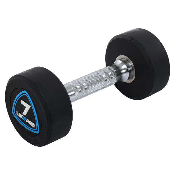 Гантелі з поліуретановим покриттям 7 кг LiveUp 2 шт
