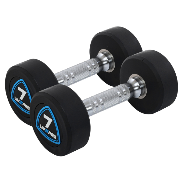 Гантелі з поліуретановим покриттям 7 кг LiveUp 2 шт