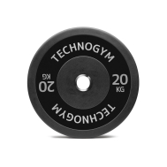 Черный резиновый диск 20 кг Technogym Black Rubber Bumper 20kg (A0001008)