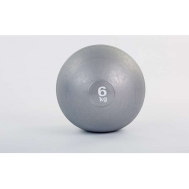 М'яч медичний (слембол) SLAM BALL 6кг (23см, сірий) Fitnessport Sb-01-slam-ball-6kg